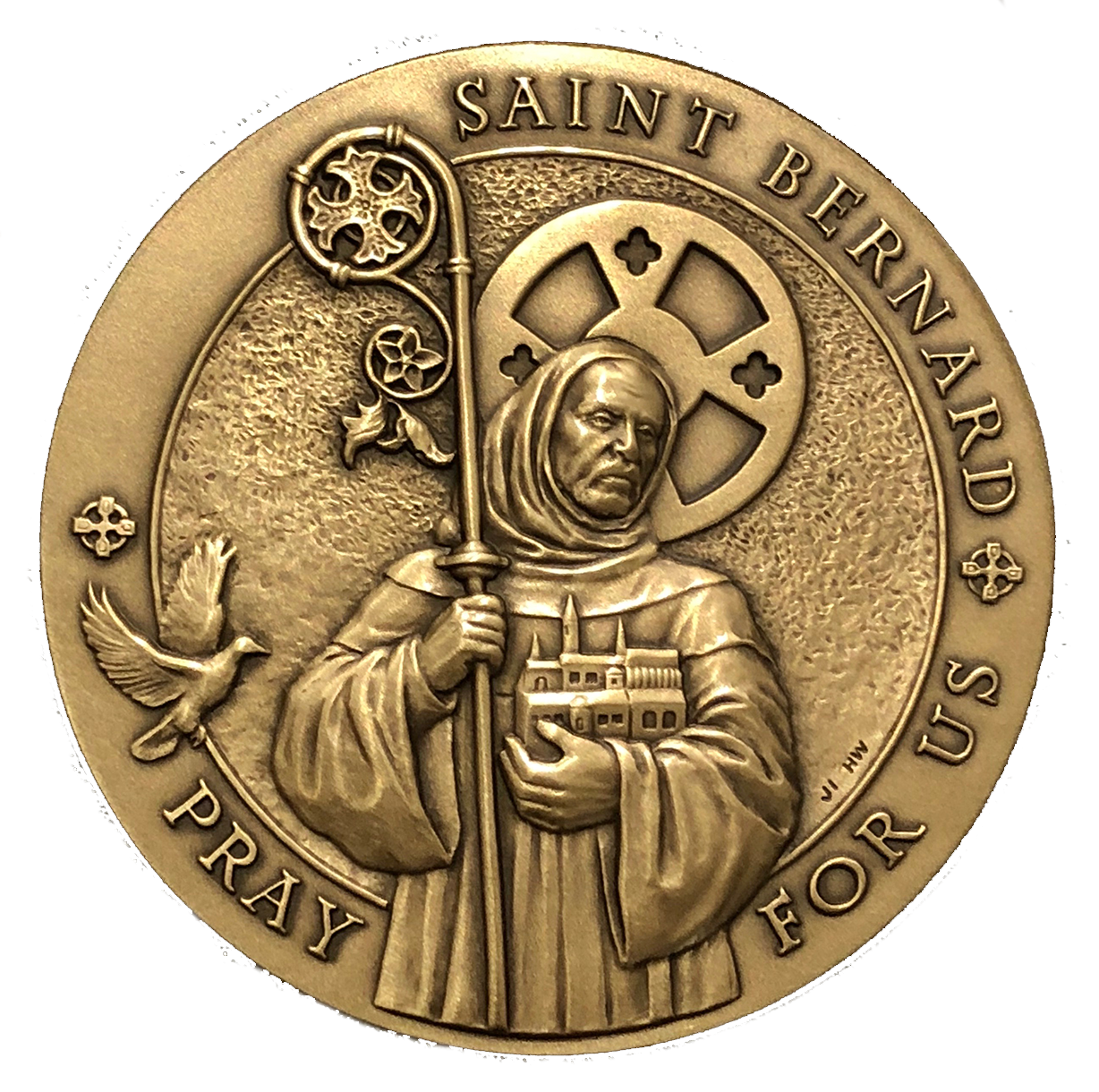 St Bernard Obverse - Struck Bronze 1.75' - Designed by Joel Iskowitz