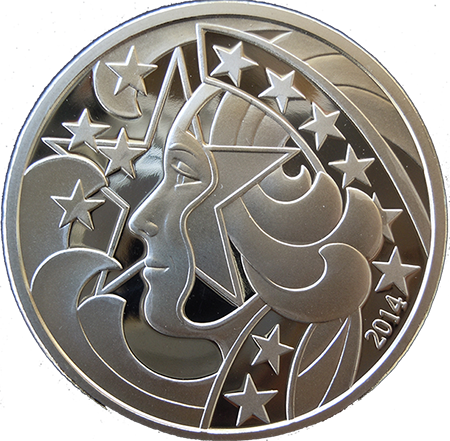 Liberty's Glory - 1 oz. Silver, 1.5'' - Design by Gary Marks