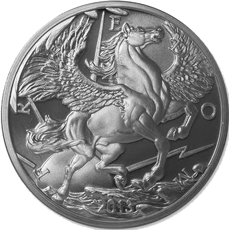 Pegasus - 1oz Silver Bullion 1.5''